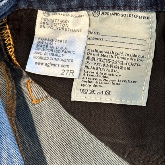 Anthropologie AG Stevie Slim Ankle Jeans Size 4/27 - Picture 5 of 9